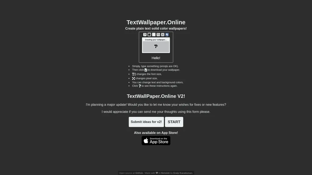 TextWallpaper